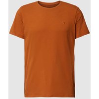 Blend T-Shirt mit Label-Stitching Modell 'Dinton' in Rot, Größe L von Blend