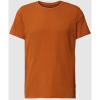Blend T-Shirt mit Label-Stitching Modell 'Dinton' in Rot, Größe M von Blend