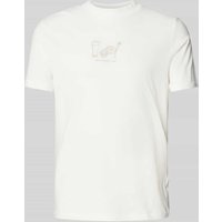 Blend T-Shirt mit Label-Stitching Modell 'JALLE' in Weiss, Größe L von Blend