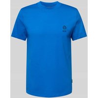 Blend T-Shirt mit Motiv- und Statement-Stitching Modell 'JANUS' in Jeansblau, Größe XL Blend T-Shirt mit Motiv- und Statement-Stitching Modell 'JANUS' in Jeansblau, Größe XL von Blend