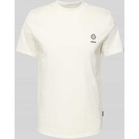 Blend T-Shirt mit Motiv- und Statement-Stitching Modell 'JANUS' in Weiss, Größe L von Blend