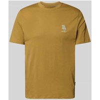 Blend T-Shirt mit Stitching-Detail Modell 'JEPPE' in Khaki, Größe XXL von Blend