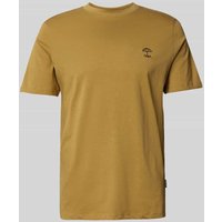 Blend T-Shirt mit geripptem Rundhalsausschnitt Modell 'JENS' in Khaki, Größe 3XL von Blend
