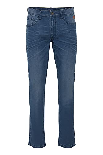 Blend BHTaifun Herren Jeans Hose Denim mit Stretch Slim Fit, Größe:34/32, Farbe:Denim middleblue (76201) von b BLEND