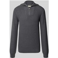 Blend Troyer mit Label-Detail Modell 'DENO' in Anthrazit, Größe 3XL von Blend