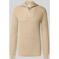 Blend Troyer mit Label-Detail Modell 'DENO' in Beige, Größe XXL von Blend