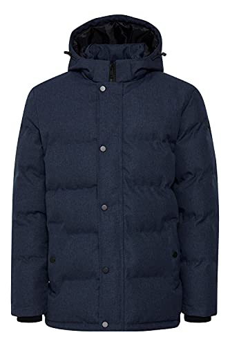 Blend Trystan Steppjacke Herren Winterjacke Jacke gefüttert mit Kapuze, Größe:L, Farbe:Dress Blues (194024) von b BLEND