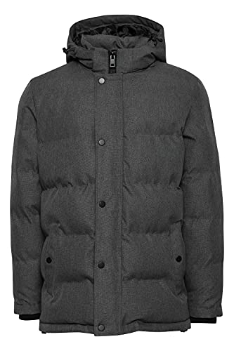 Blend Trystan Steppjacke Herren Winterjacke Jacke gefüttert mit Kapuze, Größe:L, Farbe:Pewter (185203) von b BLEND