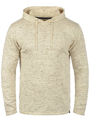 Blend Xing Herren Strickpullover Kapuzenpullover Feinstrick Pullover Mit Kapuze Und Melierung Aus 100% Baumwolle, Größe:L, Farbe:Sand Mix (70810) von b BLEND