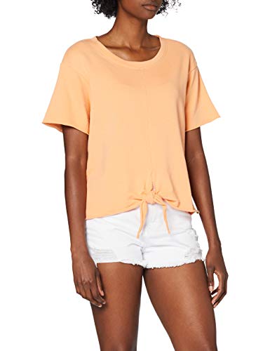 BlendShe Damen BSCRIMSTON L SW SS T-Shirt, Orange (Chaloupe 26024), Large (Herstellergröße: L) von BlendShe