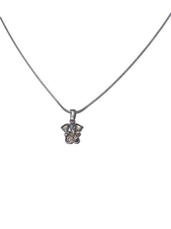 Elefant Halskette - Sterling Silber Funkelnder Zirkon Niedlicher Kostenloser Versand Elefant Halskette - Sterling Silber Funkelnder Zirkon Niedlicher Kostenloser Versand von BlessUArts