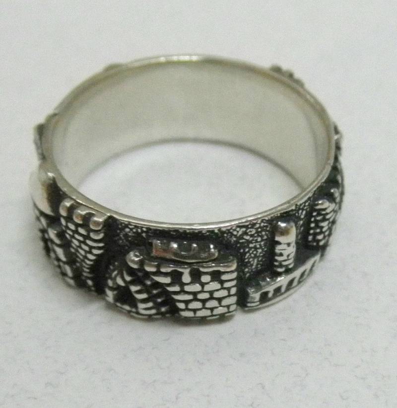 Jerusalem Rundblick Blick Männer Frauen Ring - Kostenloser Versand Jerusalem Rundblick Blick Männer Frauen Ring - Kostenloser Versand von BlessUArts