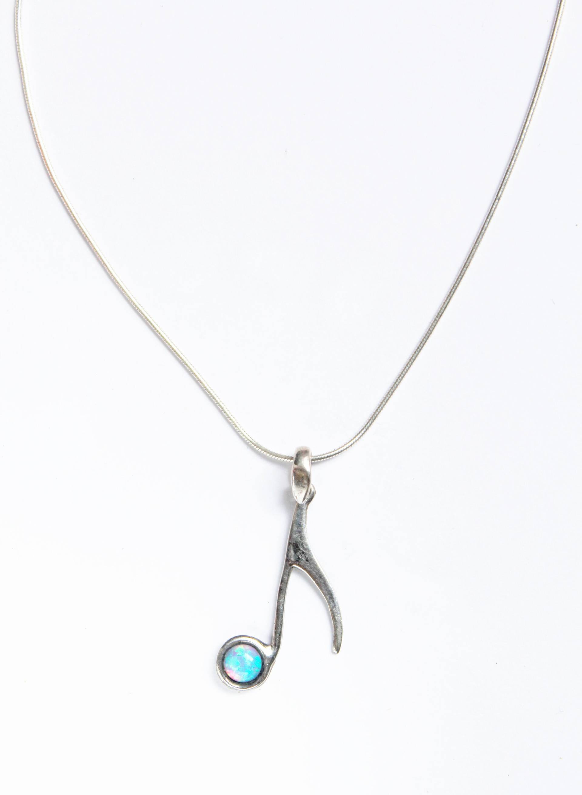 Musik Note Opal Silber Halskette Reine Schönheit Kostenloser Versand Musik Note Opal Silber Halskette Reine Schönheit Kostenloser Versand von BlessUArts