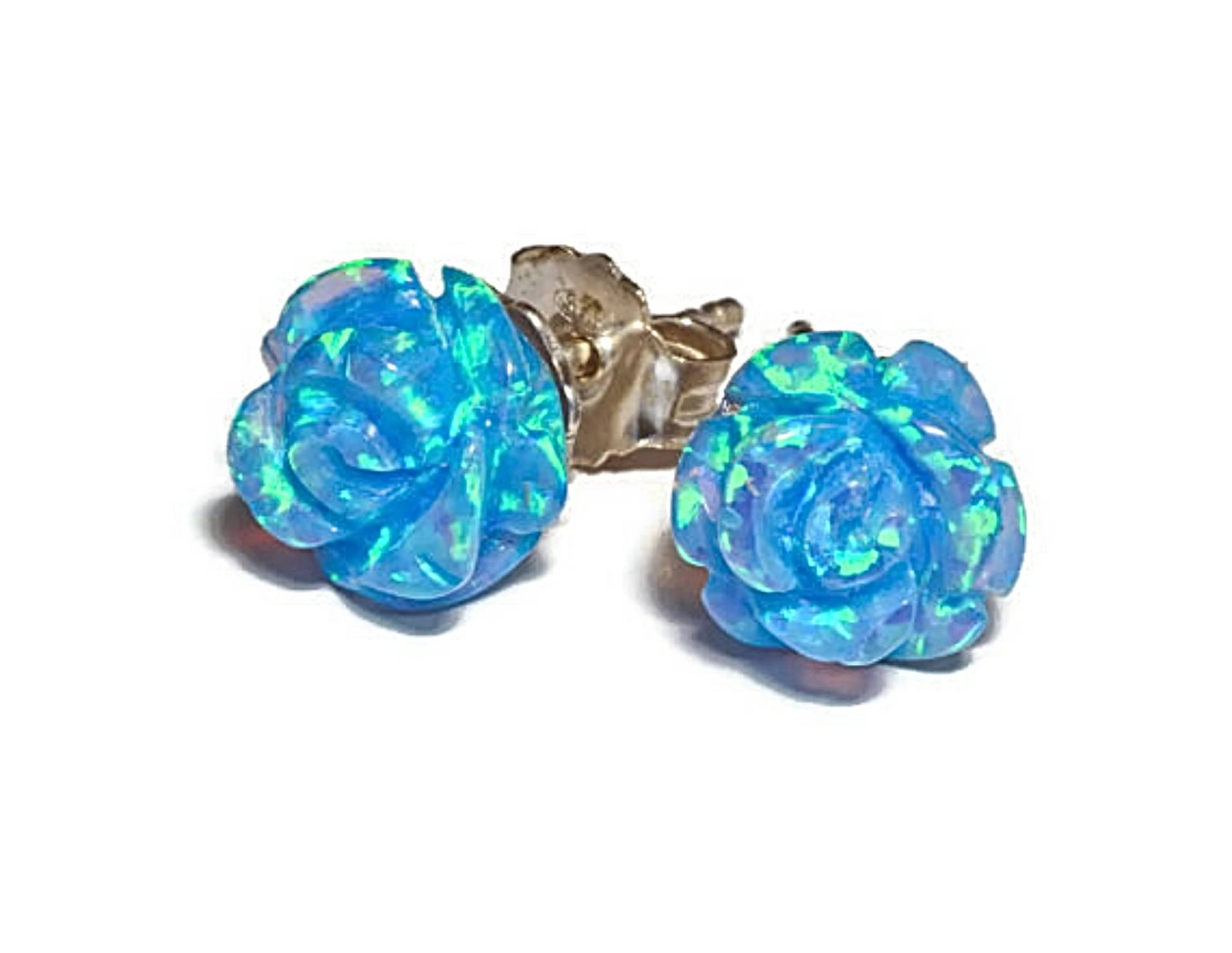Opal Rosen Blumen Silber Ohrstecker Wunderschöne Ohrringe Im Angebot - Versandkostenfrei Opal Rosen Blumen Silber Ohrstecker Wunderschöne Ohrringe Im Angebot - Versandkostenfrei von BlessUArts