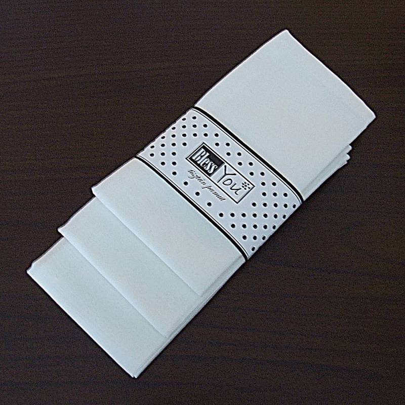 Super Weiche Weiße Baumwolltaschentücher/Kosmetiktücher Hankie 3Er Set Kompostierbar Umweltfreundlich Super Weiche Weiße Baumwolltaschentücher/Kosmetiktücher Hankie 3Er Set Kompostierbar Umweltfreundlich von BlessYouTextil