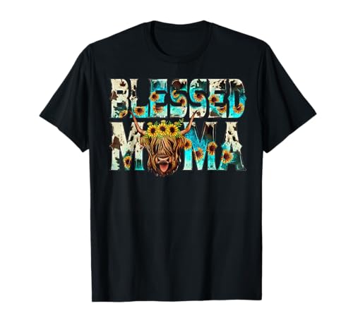 Blessed Mama Western Rindsleder türkis T-Shirt Blessed Mama Western Rindsleder türkis T-Shirt von Blessed Mama Western Cowhide Turquoise t -shir t