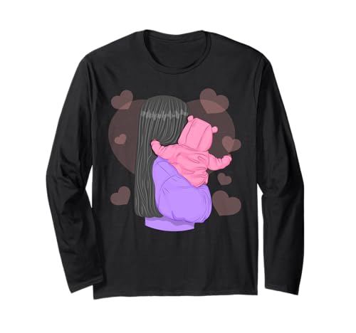 Liebe Mama Ich liebe dich Beste Mama aller Zeiten Eine gesegnete Mutter Nachdenklich Langarmshirt von Blessed Momma Mom Birthday Mothers Day Meaningful