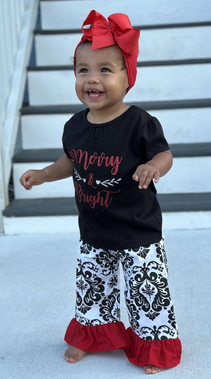 Merry & Bright Christmas Hose Set von Blessed2BDressed