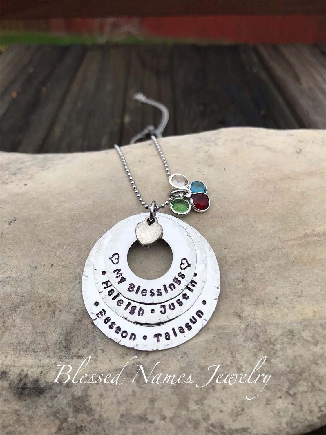 Mein Segen Halskette, Schmuck Für Die Mutter, Großmutter, Geschenk Mutter von BlessedNamesJewelry