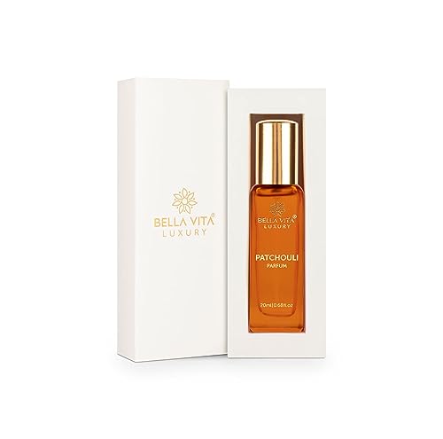 Bella Vita Luxus Patchouli Parfum Unisex Parfüm für Männer & Frauen mit weißem Pfirsich, indonesischem Patchouli | Langanhaltender, würziger Duft, 20 ml von Blessfull Healing