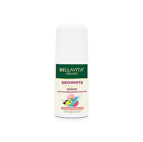 Bella Vita Organic Deo White Deodorant für Frauen, langanhaltend, 50 ml, zum Aufrollen, natürliche Aufhellung und Aufhellung der Haut unter den Achseln für Damen, ohne Aluminium von Blessfull Healing