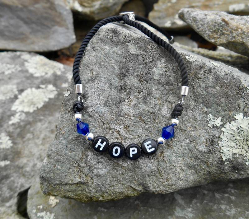 Inspirierende Armband, Religiöser Schmuck, Perlenarmband, Teen Geschenk, Hope Verstellbare Krebsüberlebender Armband von BlessingsfromHeaven7