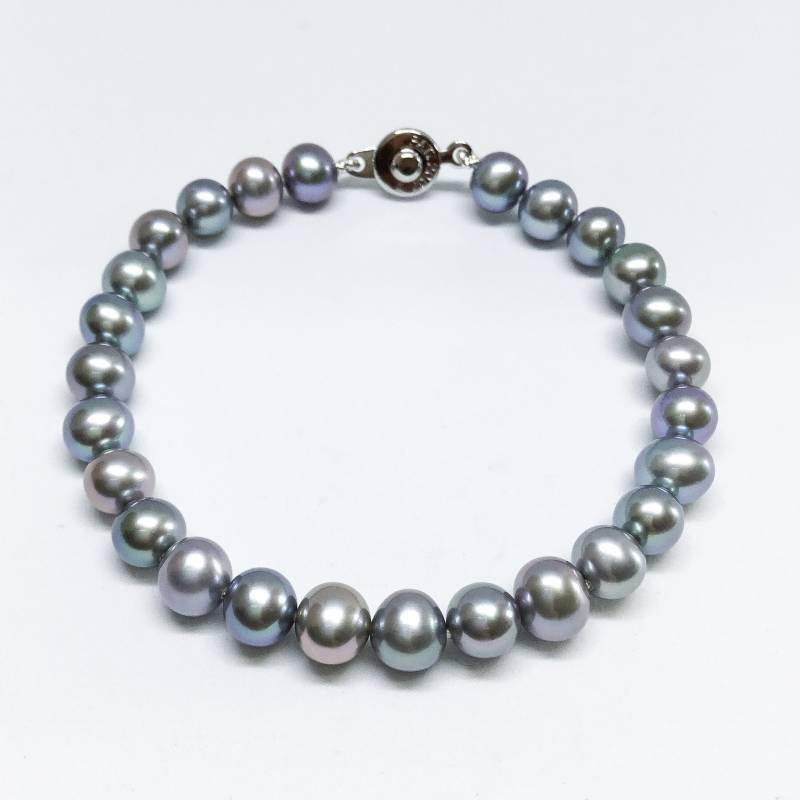 Deatils Schmuck-Perlen-Armband - Aaa5 6mm Weiß Süßwasser Perlen Und Perlmutt Perle Rose Armband Brautschmuck von BlestJewellery