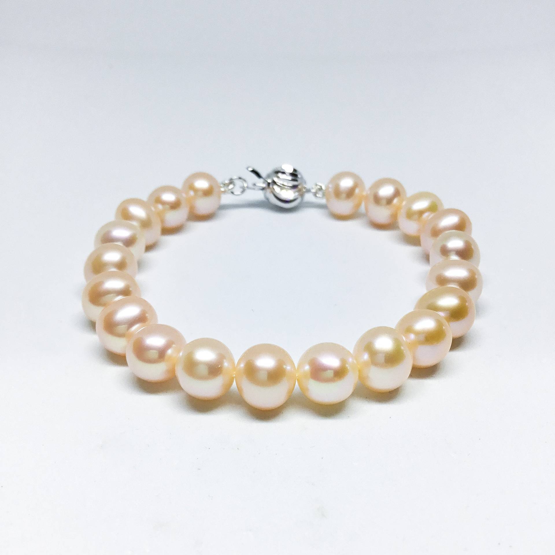 Schmuck-Perlen-Armband - Aaa 7, 5 Zoll Rosa Süßwasser Perle Armband Perlen Brautschmuck Gesegnet von BlestJewellery