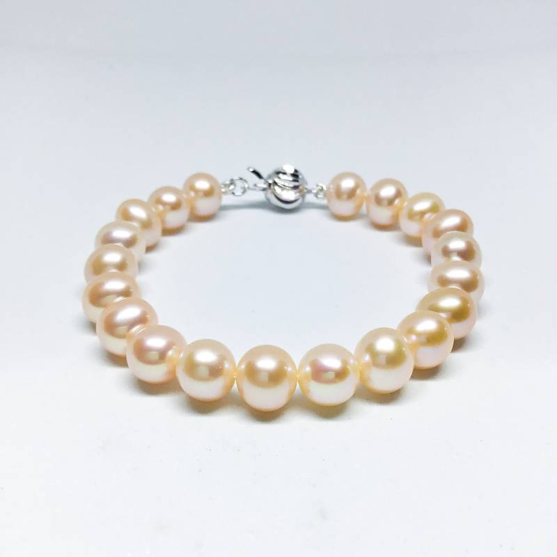 Schmuck-Perlen-Armband - Aaa 7, 5 Zoll Rosa Süßwasser Perle Armband Perlen Brautschmuck Gesegnet von BlestJewellery