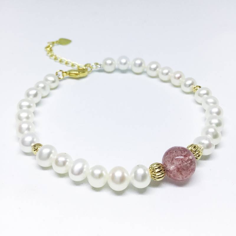 Seligen Schmuck-Perlen-Armband - Aaa 5-6mm Weiß Süßwasser Perle Armband Perlen Brautschmuck von BlestJewellery