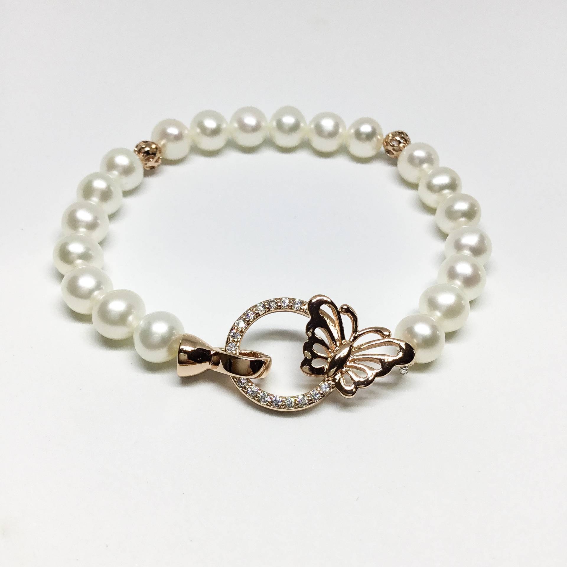 Seligen Schmuck-Perlen-Armband - Aaa 5-6mm Weiß Süßwasser Perle Armband Perlen Brautschmuck von BlestJewellery