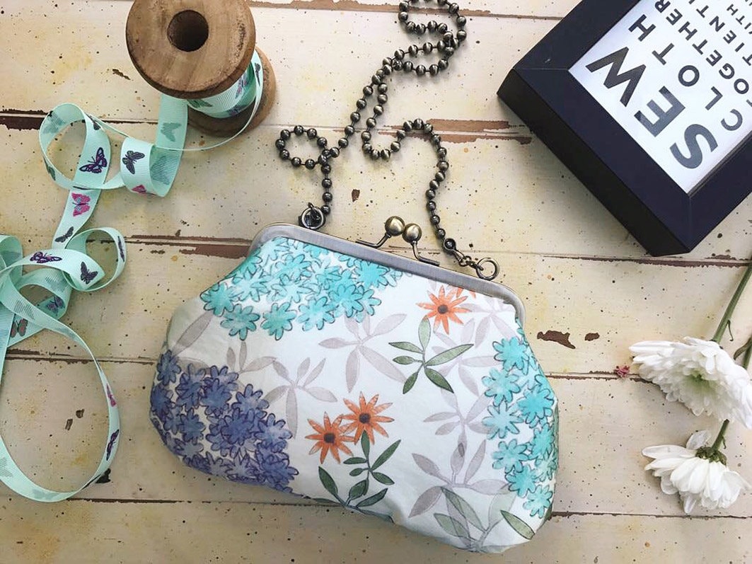 Seide Abendtasche in Blumenmuster/Was Meine Mutter Zu Bekommen/Was Tochter Gesetz Bekommen/Was Mein Mädchen/Kupplung Bekommen von BleuetTextiles