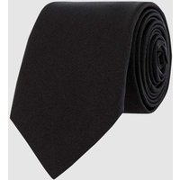Blick Krawatte aus Seide in unifarbenem Design (7 cm) in Black, Größe One Size von Blick