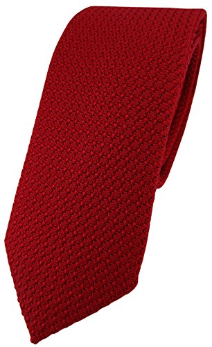 Blick. elementum - Seidenkrawatte Garza in rot blutrot Uni gemustert - Krawatte 100% pure Seide Blick. elementum - Seidenkrawatte Garza in rot blutrot Uni gemustert - Krawatte 100% pure Seide von Blick
