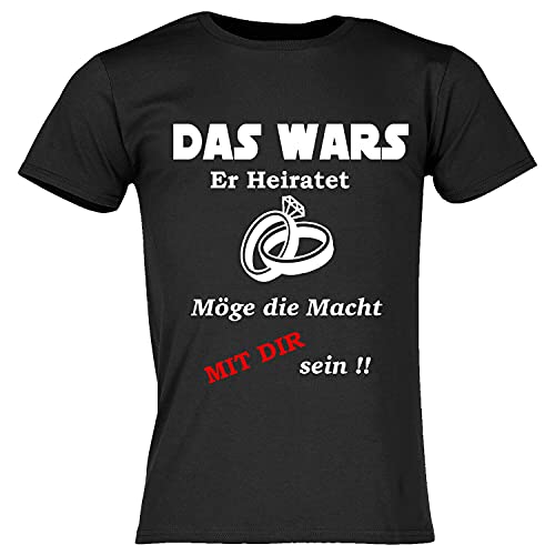 Herren T-Shirt | JGA Shirt | Shirt | Sprücheshirt | Junggesellenabschied T-Shirt | Das Wars | Bräutigam | Team Bräutigam |Farben Individuell | Größe S-XXL (XXL, Bräutigam-Crew) von Blickfang