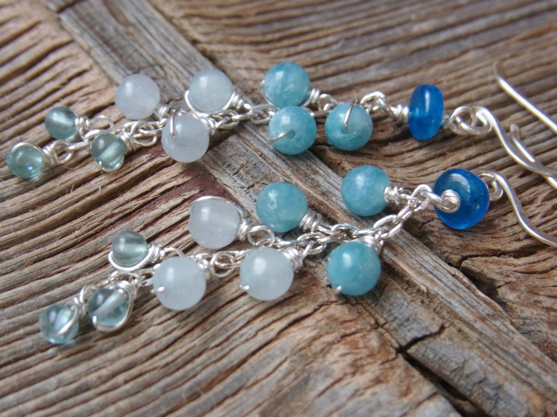 Aquamarin Apatit Ohrhänger Lang Ohrringe Silber Geschenke Für Sie Einzigartige Aquamarin Apatit Ohrhänger Lang Ohrringe Silber Geschenke Für Sie Einzigartige von Blickfang2