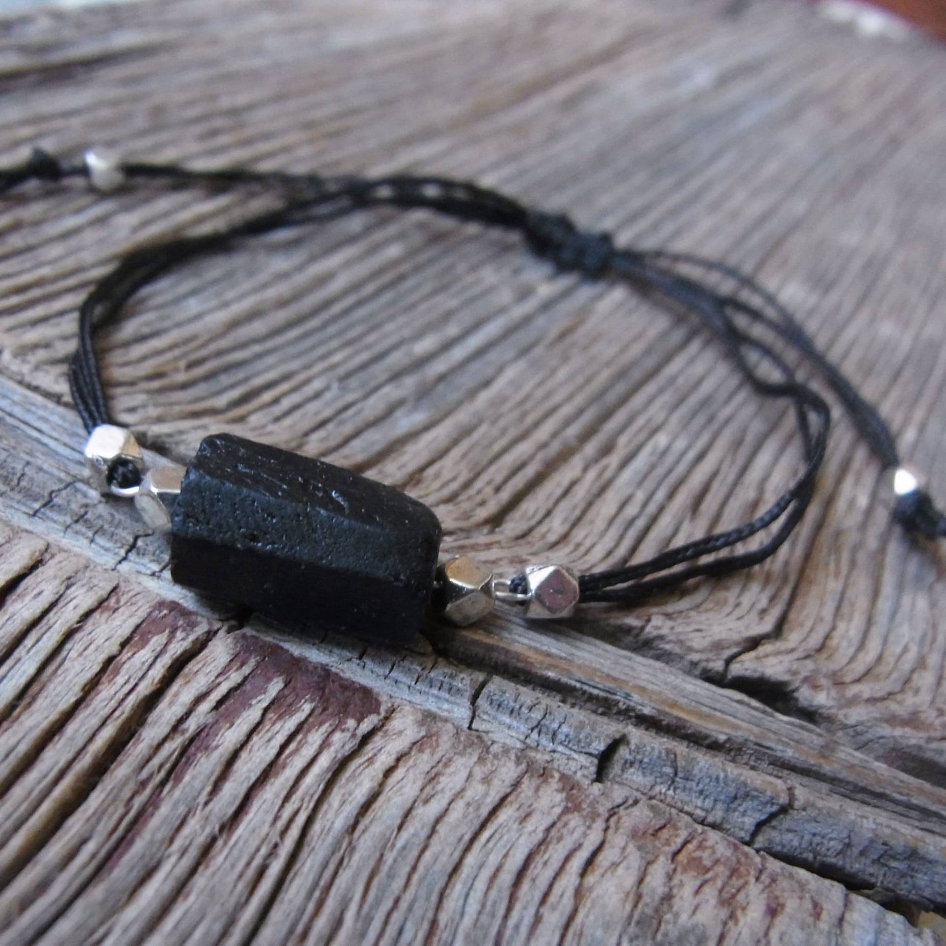 Armband Turmalin # Nylonband - Zartes Armband, Geschenke Für Sie Und Ihn von Blickfang2