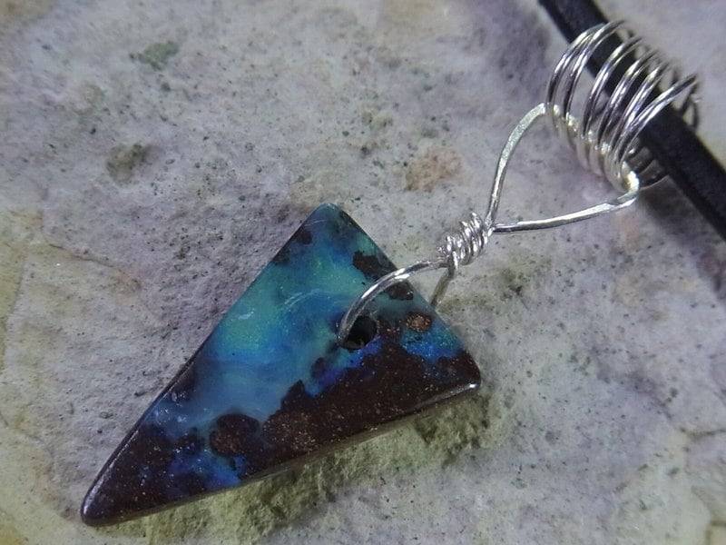 Boulder Opal # Opalanhänger - Kette von Blickfang2