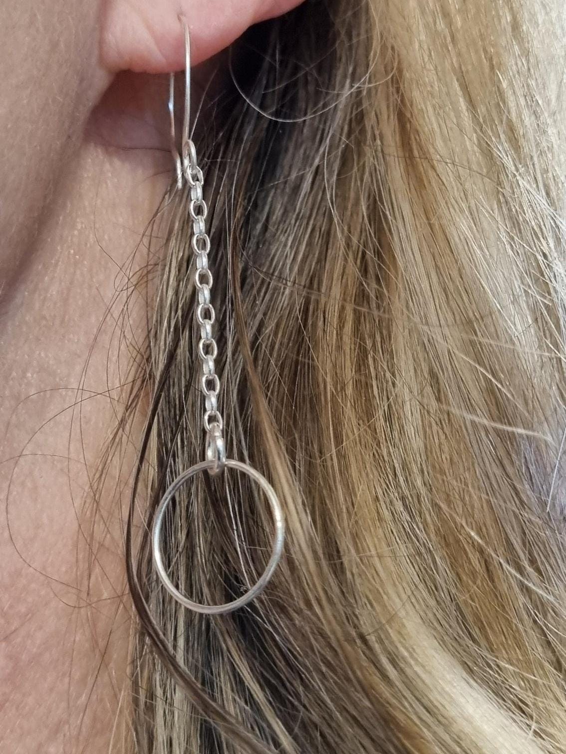 Creolen - Silber 925 Lange Ohrringe Silberohrringe Geschenke Für Sie Creolen - Silber 925 Lange Ohrringe Silberohrringe Geschenke Für Sie von Blickfang2