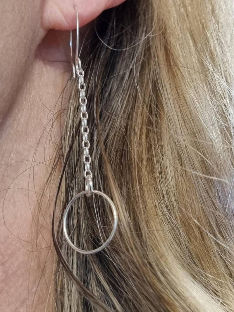 Creolen - Silber 925 Lange Ohrringe Silberohrringe Geschenke Für Sie Creolen - Silber 925 Lange Ohrringe Silberohrringe Geschenke Für Sie von Blickfang2