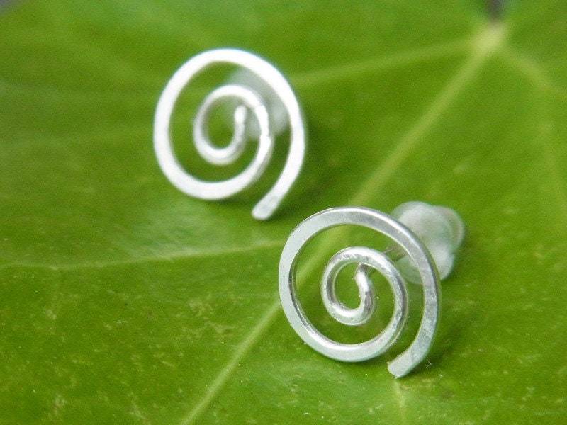 Ohrstecker Silber 925 - Silberfill Kleine Schnecke # Spirale Geschenke Für Sie von Blickfang2