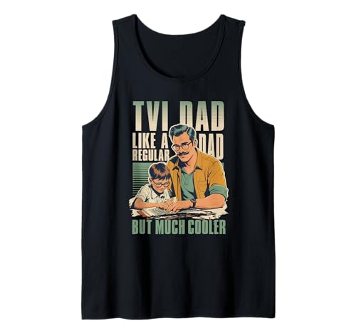 Herren Braille Lehrer Blindenschrift Punktum TVI Dad Tank Top Herren Braille Lehrer Blindenschrift Punktum TVI Dad Tank Top von Blindenlehrer Blindenlehrerin Brailleschrift