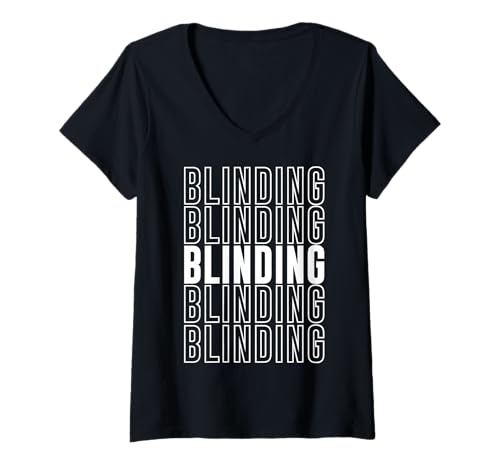 Damen Blindung T-Shirt mit V-Ausschnitt von Blinding Apparel