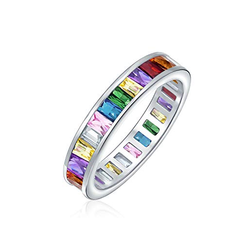 AAA Zirkonia LGBTQ Bunter Regenbogen Kanal Set Rechteck Smaragdschliff Baguette CZ Ewigkeit Ring Jubiläums Hochzeitsband Für Frauen .925 Sterlingsilber 4MM Stapelbare Ringe AAA Zirkonia LGBTQ Bunter Regenbogen Kanal Set Rechteck Smaragdschliff Baguette CZ Ewigkeit Ring Jubiläums Hochzeitsband Für Frauen .925 Sterlingsilber 4MM Stapelbare Ringe von Bling Jewelry