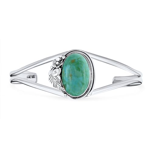 Bling Jewelry Nature Leaf American Indian Süden Western Navajo Stil Blumen Rund Cabochon Erklärung Türkis Breite Manschette Armband Für Frauen .925 Sterling Silber Bling Jewelry Nature Leaf American Indian Süden Western Navajo Stil Blumen Rund Cabochon Erklärung Türkis Breite Manschette Armband Für Frauen .925 Sterling Silber von Bling Jewelry