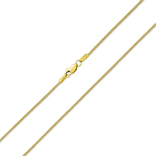 Bling Jewelry Echt Fein Massiv Yellow Real 14K Gold Strong Rolo Link Kabel Kubanische Kette Halskette 2Mm Für Frauen Männer Unisex Hummer Klaue Verschluss 20 Zoll von Bling Jewelry