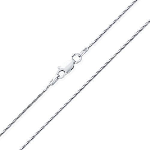 Bling Jewelry Flexible Stark 1,5MM .925 Sterling Silber Magische 8 Seitige Schlangenkette Für Frauen Und Männer 18 Zoll von Bling Jewelry