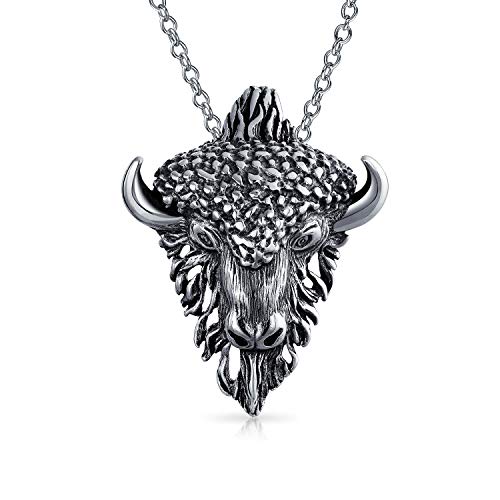 Bling Jewelry Stierkopf Sternzeichen Anhänger Halskette Antik .925 Sterling Silber Für Frauen Männer Astrologie Horoskop von Bling Jewelry