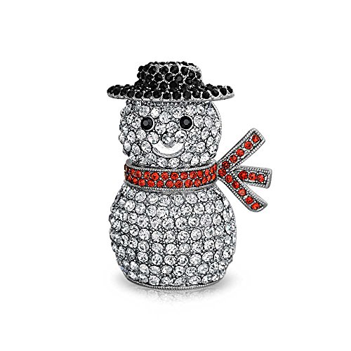 Winterurlaub Weiß Glitzernden Kristall Mode Große Aussage Weihnachten Schneemann Schal Brosche Pin Für Frauen Versilbert Winterurlaub Weiß Glitzernden Kristall Mode Große Aussage Weihnachten Schneemann Schal Brosche Pin Für Frauen Versilbert von Bling Jewelry