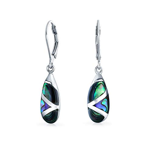 Boho Regenbogen Irisierende Abalone-Muschel Einlage Oval Geformte Lange Tropfenförmige Hängeohrringe Für Frauen .925 Sterlingsilber Klappverschluss Boho Regenbogen Irisierende Abalone-Muschel Einlage Oval Geformte Lange Tropfenförmige Hängeohrringe Für Frauen .925 Sterlingsilber Klappverschluss von Bling Jewelry
